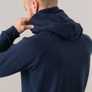 Venta al por mayor sudaderas con capucha de logotipo personalizado para hombres 100% algodón 500 GSM diseño de hombro caído de peso pesado con serigrafía para el invierno - Product Image 3