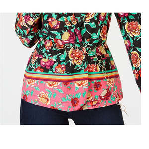 Blazer Rosa in Lana da Donna Thalia Sodi con Ricami Floreali, Chiusura Monopetto e Cintura - Abiti da Lavoro - Product Image 2