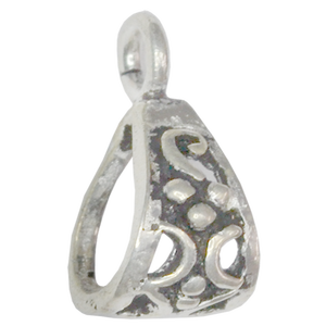 925 colgante de plata fianza 11mm fabricante al por mayor hallazgos de plata esterlina componentes suministros - Product Image 4