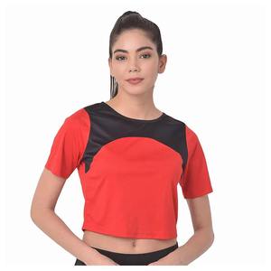 เสื้อยืดแขนสั้นวินเทจโอเวอร์ไซส์สำหรับผู้หญิงพิมพ์โลโก้ผ้าฝ้ายถักเสื้อครอปไซส์ฤดูร้อน - Product Image 1