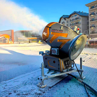 Canon à neige intelligent sur roues 380V T7, longue portée de pulvérisation pour station de ski