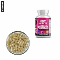 Capsules de probiotiques à la canneberge pour femmes |   500 mg |   2 capsules par jour |   Complément alimentaire tout-en-un pour adultes |   Améliorer l'immunité |