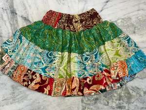 Falda Midi de Seda para Damas de Honor, Falda Corta de Fiesta Estilo Boho Hippie para Mujer, Ropa de Verano Cómoda y Bohemia - Product Image 5