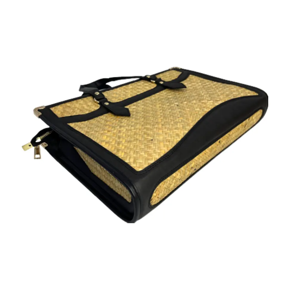 Premium quality Luxury version Grass bag for laptop luxury style environmentally friendly - fashionable Handmade product