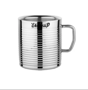 Aishwarya 250ml Ecológico Durable Moderno Doble Pared de acero inoxidable Taza de té/café Premium Drinkware - Product Image 1