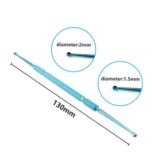 Meyhoefer-ESPÁTULA de titanio para ojos, conjunto de curetas de calazión de 13cm, alta calidad, Micro instrumentos quirúrgicos oftalmológicos - Product Image 2