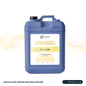 Scentechnologies Dry Vapor Standard Neutralizzatore di Odori Formula Gialla per Tubi di Scarico, Fognature, Odori di Urina e Fecali - Fusto da 25 kg - Confezione Bulk - Product Image 1