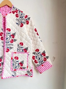 แจ็กเก็ตแฟชั่นผ้าฝ้ายบุสองด้านสำหรับผู้หญิงแจ็กเก็ตตัวยาวสไตล์โบโฮสำหรับฤดูหนาวและฤดูร้อน - Product Image 2