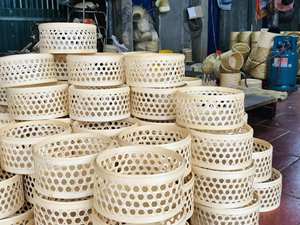 ตะกร้าไม้ไผ่ชนะเทรนด์ร้อนแรง: ส่งออกทนทานสไตล์งานแฮนด์เมดธรรมชาติ100% สำหรับตลาดเชิงนิเวศงานฝีมือที่เป็นมิตรต่อสิ่งแวดล้อมสำหรับต่างประเทศ - Product Image 2