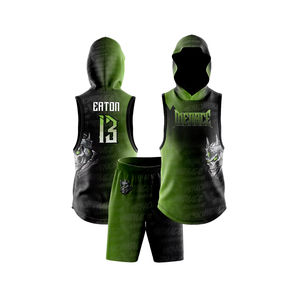 Conjunto de Camisetas de Fútbol Americano Sublimadas Personalizadas OEM 7v7, Sudadera con Capucha de Compresión de Talla Grande, Nombres de Equipos, Impresión Deportiva de Bajo Costo - Product Image 2