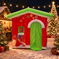 Tente de fête de Noël gonflable sur mesure de différentes tailles en tissu Oxford avec impression couleur intégrale