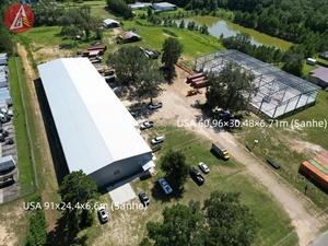 Nhà Máy Trực Tiếp Tùy Chỉnh Thiết Kế Đúc Sẵn Kết Cấu Thép Xây Dựng Nhà Kho Hội Thảo - Product Image 2