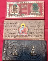 Libro de la Sabiduría del Buda con Ilustraciones Budistas Pintadas a Mano de 4 Pulgadas de Ancho, Regalo y Artesanía Asthamangal para Adultos