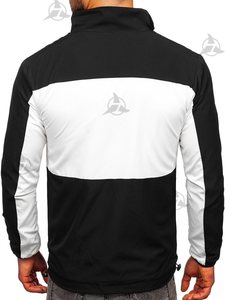 Nuevo diseño, chaqueta con logotipo personalizado, chaqueta cortavientos para la lluvia, chaquetas cortavientos de poliéster para hombre, precio barato, personalización OEM - Product Image 2