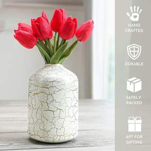 Article de décoration d'intérieur de couleur dorée, finition martelée tendance, aspect mosaïque, améliore vos articles de décoration intérieure - Product Image 6