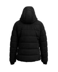 Meilleure vente d'hiver pour hommes Veste en duvet légère à manchettes élastiques et cordon de serrage Veste pour homme à capuche bouffante tendance visage brillant - Product Image 6