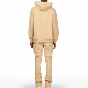 Chándal personalizado con estampado DTG para hombre 2024, conjunto de pantalones de chándal y manga larga con capucha y eslogan informal de alta calidad para hombre - Product Image 3