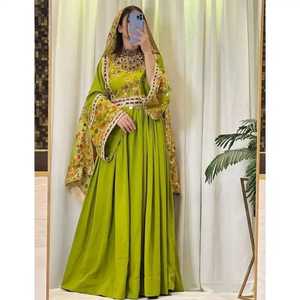 AFGHANI MARIAGE PARTY WEAR ROBE FEMME BARAT WALIMA WEAR DULHAN ROBE pour FILLES AFGHANI FEMMES VÊTEMENTS ISLAMIQUES par AM IMPEX - Product Image 4