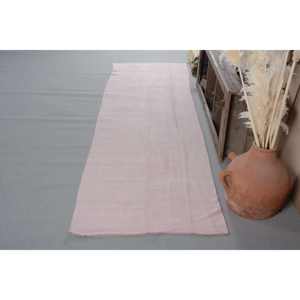 พรมขนแกะตุรกีวินเทจ33 x 11.7ft ทันสมัยสีชมพูแบนสานแบบเย็บปะติดปะต่อกันสำหรับตกแต่งห้องนั่งเล่นด้วยลาเท็กซ์ - Product Image 2