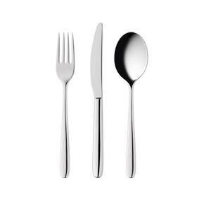 Juego de cubiertos plateados de acero inoxidable con mango, conjunto de vajilla pulido con espejo para Hotel, gran oferta - Product Image 3