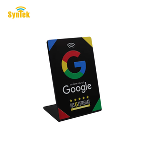 Expositor de Tarjetas NFC RFID Personalizado con Reseñas de Google - Soporte de Acrílico y PVC para Códigos de Mesa, Comunicación en Redes Sociales, Menú de Restaurante - Product Image 4