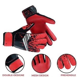 Offres Spéciales enfants adultes gants de Football gardien de but professionnel doigt sauver mousse de Latex gants de Football enfants but gardien gants - Product Image 4