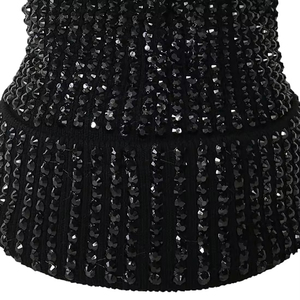 Bonnet d'hiver unisexe en tricot en laine de couleur unie à la mode avec logo brodé personnalisé Bonnet chaud en coton Processus de voyage Impex - Product Image 6