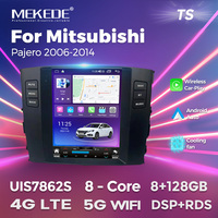 MEKEDE TS-Reproductor de audio para coche, Radio con Android, WIFI, 4G, DVR, DSP, TMPS, para Mitsubishi Pajero 2006-2014