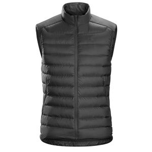 เสื้อแขนกุดมีซิปสำหรับผู้ชาย, เสื้อกั๊กขนเป็ดสำหรับฤดูใบไม้ร่วงระบายอากาศน้ำหนักเบาสามารถใส่กลับด้านได้กันน้ำ - Product Image 2