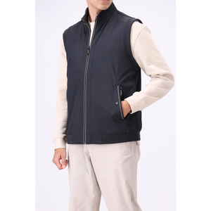 Gilet matelassé à col en V, motif paisley, style formel, fermeture éclair sur le devant, respirant, 100% polyester, vêtement d'extérieur d'hiver, service OEM personnalisable - Product Image 5