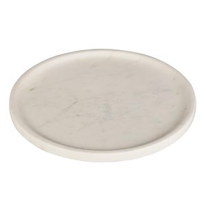 Plateau de service en marbre naturel de conception classique de luxe plaqué articles de fête modernes au meilleur prix plateau de forme ronde - Product Image 2