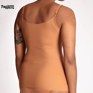 Women's Sleeveless Slim Crop Top Camisole Seamless Knitted Solid Pattern 100% <b>Bamboo</b> Fiber Quick Dry Breathable Top for Women - Product Image 3