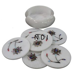 Posavasos de Mármol con Forma Hexagonal para Decoración de Mesa de Hotel, Hogar o Restaurante, Decoración de Mesa de Comedor, Uso de Posavasos de Mármol - Product Image 5