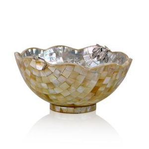 Vajilla decorativa Vintage para el hogar, vajilla de servidor, platos hechos de cuenco blanco para servir chocolate nácar - Product Image 3