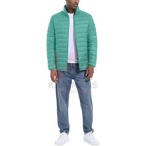 Chaqueta acolchada repelente al agua a prueba de viento para hombre, abrigo de invierno aislado ligero con cuello de nailon transpirable - Product Image 3