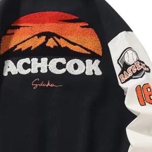 Biểu Tượng Tùy Chỉnh Trống Varsity Áo Khoác Len Letterman Da Varsity Đồng Bằng Áo Khoác Cho Nam Giới - Product Image 3