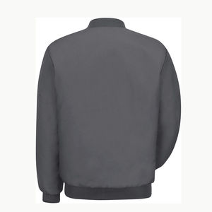 Chaqueta de bombardero de hombre con estampado de logotipo personalizado de alta calidad, el mejor diseño, soporte transpirable de secado rápido, Material de lona negra de retazos - Product Image 2