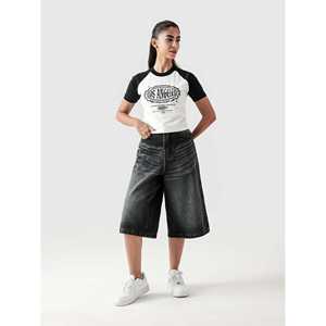 Camiseta Casual LA Babytee, Corte Ajustado, 100% Algodón con Spandex, Jersey Estampado, Talla XS, Corte Holgado para Tallas Grandes, Directo de Fábrica - Product Image 3