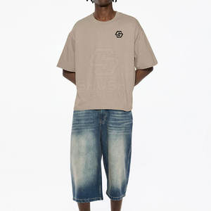 Diseño personalizado para hombres 100% algodón 260g Camisetas casuales transpirables ecológicas de alta calidad-Fabricante mayorista - Product Image 3