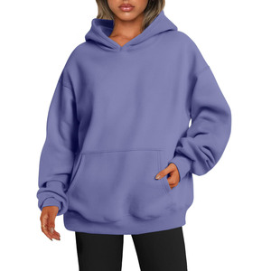 Sudadera con capucha de manga larga para mujer, ropa informal holgada de estilo Hip Hop, sudadera con estampado de tela gruesa cálida, sudaderas de punto, 2025 - Product Image 1
