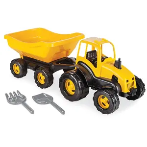 Groothandel Tractor Met Aanhangwagen Nieuwe Auto Product Hoge Kwaliteit Hete Verkoop Leuke Kids Ritje Op Speelgoed Voor Kinderen