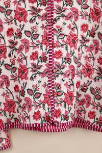 Chaqueta de algodón Kantha hecha a mano, ropa de mujer Abrigo acolchado Reversible, Kimono indio impreso a mano Vintage Boho chaleco, Navidad - Product Image 4