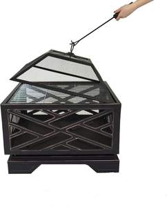 Sturdy Metal <b>Fire</b> <b>Pit</b> with <b>Large</b> Bowl Easy-to-Assemble Outdoor Campfire for Warm Evenings <b>Fire</b> <b>Pits</b> for Sale - Product Image 2