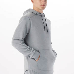 Ensemble de survêtement de sport à deux pièces de nouvelle conception pour hommes, pantalon de jogging évasé pour hommes avec sweat-shirts à capuche, survêtements - Product Image 4