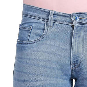 Pantalon en jean sur mesure pour hommes Pantalon en jean élégant et décontracté Baggy Straight pour hommes Pantalons en denim dernier modèle pour hommes - Product Image 6