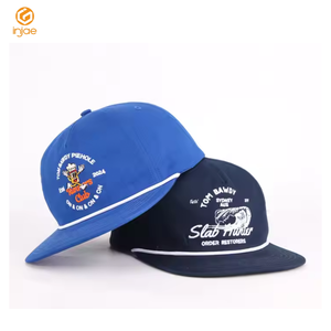 หมวกเบสบอลไม่มีโครงสร้างภาษีต่ำโรงงานเวียดนาม2D โลโก้ปักเชือกออกแบบได้ตามต้องการหมวกใช้ได้ทั้งชายและหญิงทันสมัยมี2สี - Product Image 2