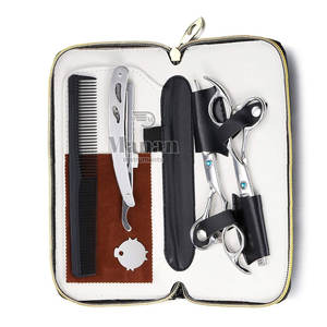 Tijeras de Peluquería Profesionales de Alta Calidad, Acero Inoxidable 4Cr13, Afiladas, para Diestros, Kit de Corte de Cabello con Peine Mediano - Product Image 4