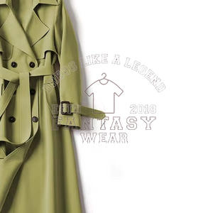 FANTASY WEAR 2026 Abrigo de Lana de Cachemira con Cuello en V y Solapa Doble para Mujer, Venta al Por Mayor, con Cinturón, Diseño y Logotipo Personalizados - Product Image 2