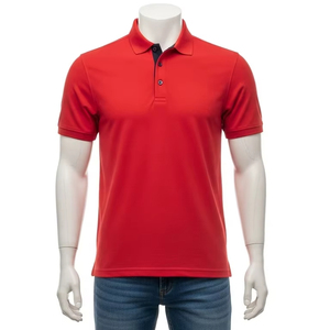 Polo à manches courtes anti-rides en tissu extensible respirant en polyester et élasthanne, vêtements de sport décontractés pour hommes et femmes, uniforme, chemise de golf - Product Image 1
