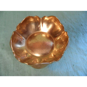 Bol à fruits fait main en cuivre au design de luxe, vente en gros de vaisselle pour la maison, bol de service pour aliments et fruits, bols à mélanger fabriqués à la main - Product Image 3